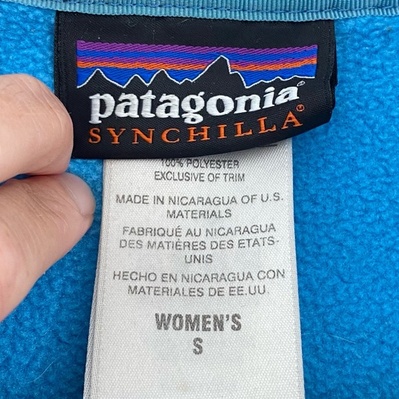 Patagonia Synchilla Snap-T Fleece Pullover Blue S - Picture 8 of 10